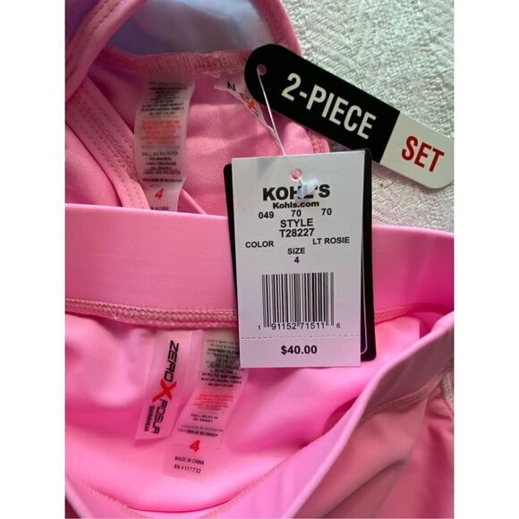 ZEROEXPOSUR Girls Size 4 Shooting Star 1-Piece, Cover-Up Skirt & Goggles Swimsui - Picture 6 of 8